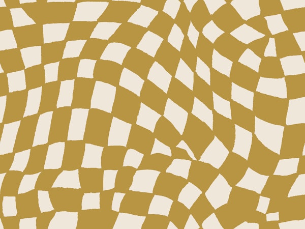 Check Distorted Ochre