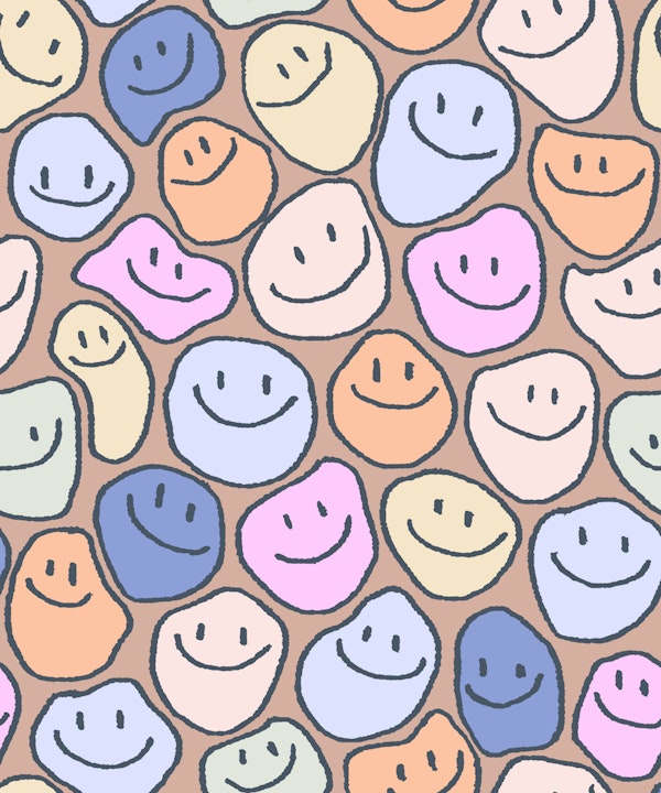 Dripped Smiley Multi