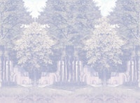 Foliage Fantasy Blue carta da parati