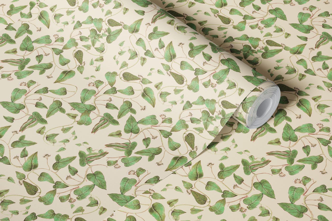 Leaf Love Green wallpaper roll