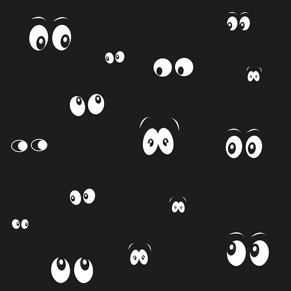 Glowing in the dark eyes