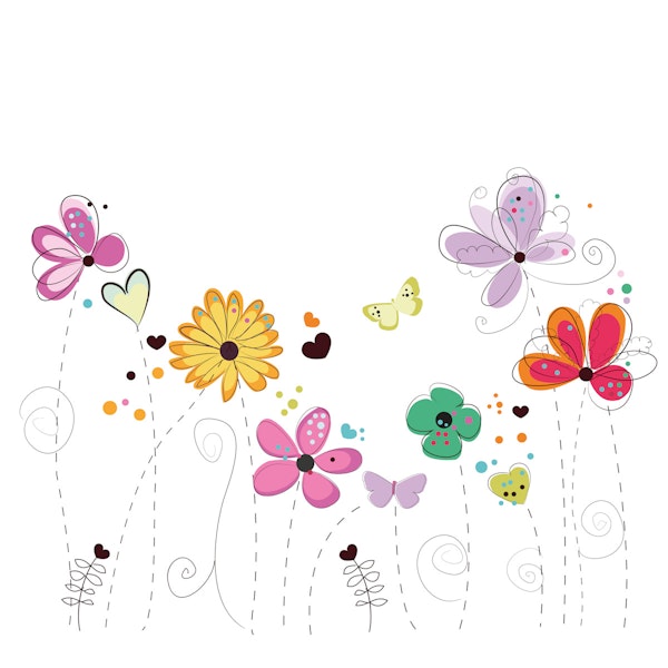 Spring time colorful flower