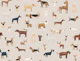 Cute Dog Companions Big scale beige