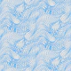 Vibrant Abstract Skyblue Waves Optic Illusion