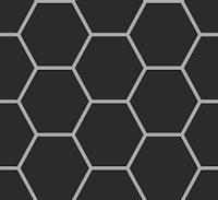 Hexagon Mosaic Tile - Black tapete