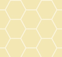 Hexagon Mosaic Tile - Mono-Butter Yellow tapete