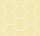 Hexagon Mosaic Tile - Mono-Butter Yellow