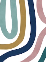 Vibrant Flow Stripes papel de parede