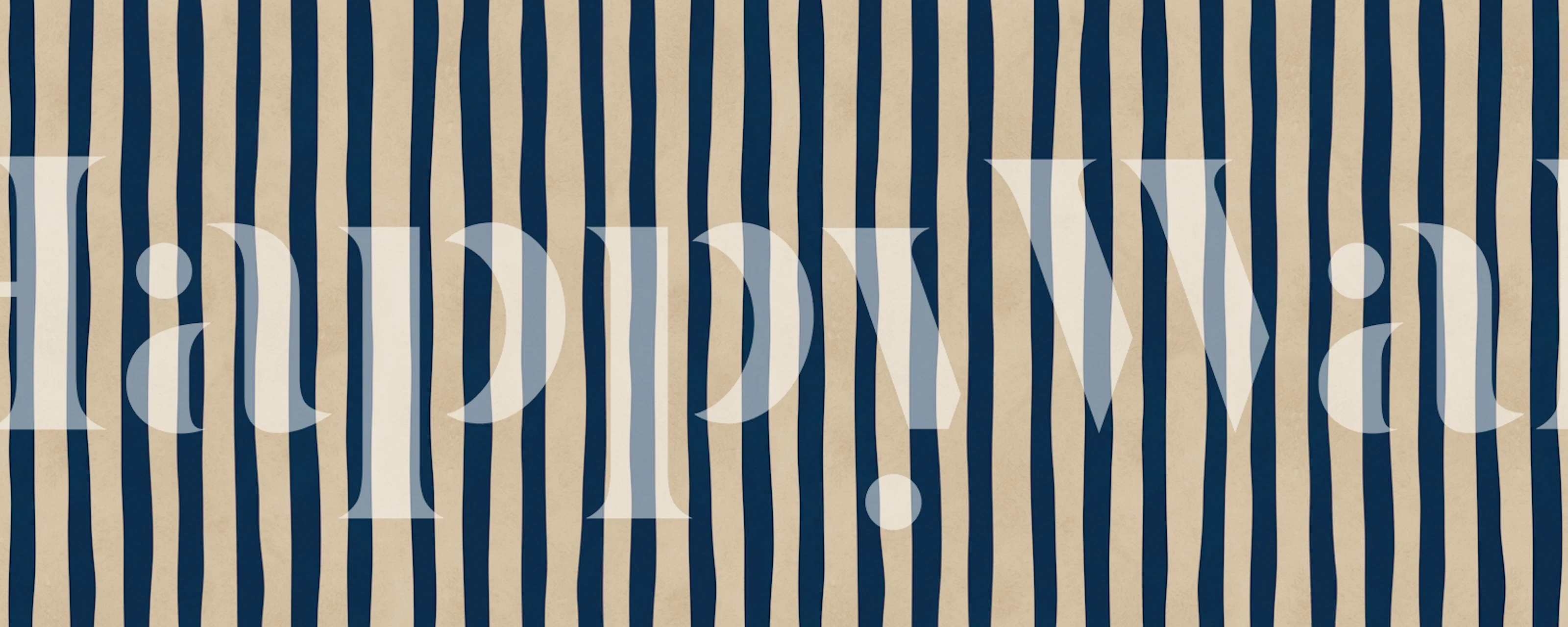 Papel de parede Vertical Stripes Oasis em um quarto