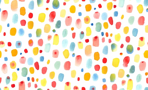Watercolor happy dots