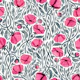 Romantic Hot Pink Poppies on White