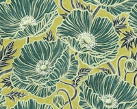 Fresh Wild Poppies on Lime Small tapety