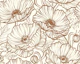 Poppy Floral in Brown and Cream Small