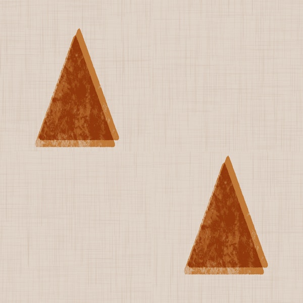 Japandi Triangle Grove Soft Minimal Trees