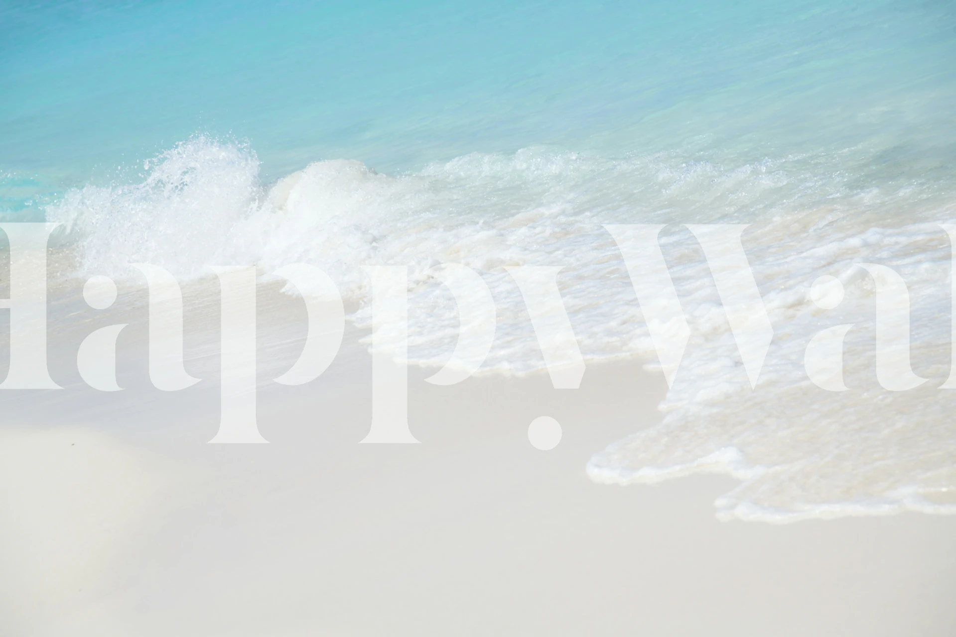 Soft Caribbean sea breeze tapet i et rum