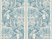 Paradise - light blue - large scale carta da parati