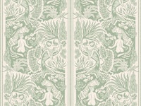 Paradise - light green - large scale wallpaper