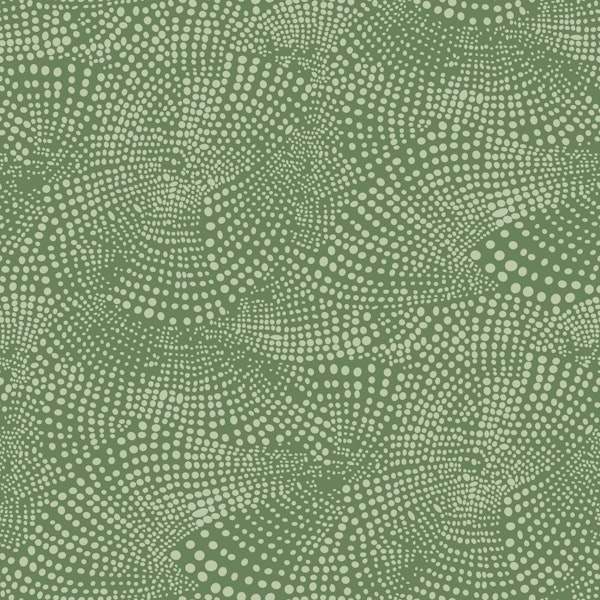Curvy dots - green