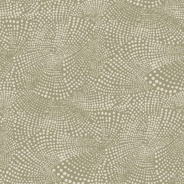 Curvy dots - Green tea - Large scale