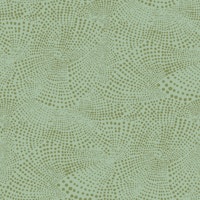 Curvy dots - warm green - Large scale papel pintado
