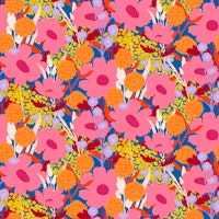 Pink Wildflowers behang