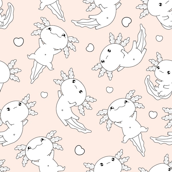 Cute Axolotl Love Design