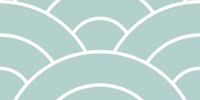 Seigaha Soft Aqua Arches tapete