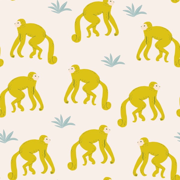 Tropical Yellow Monkeys Design
