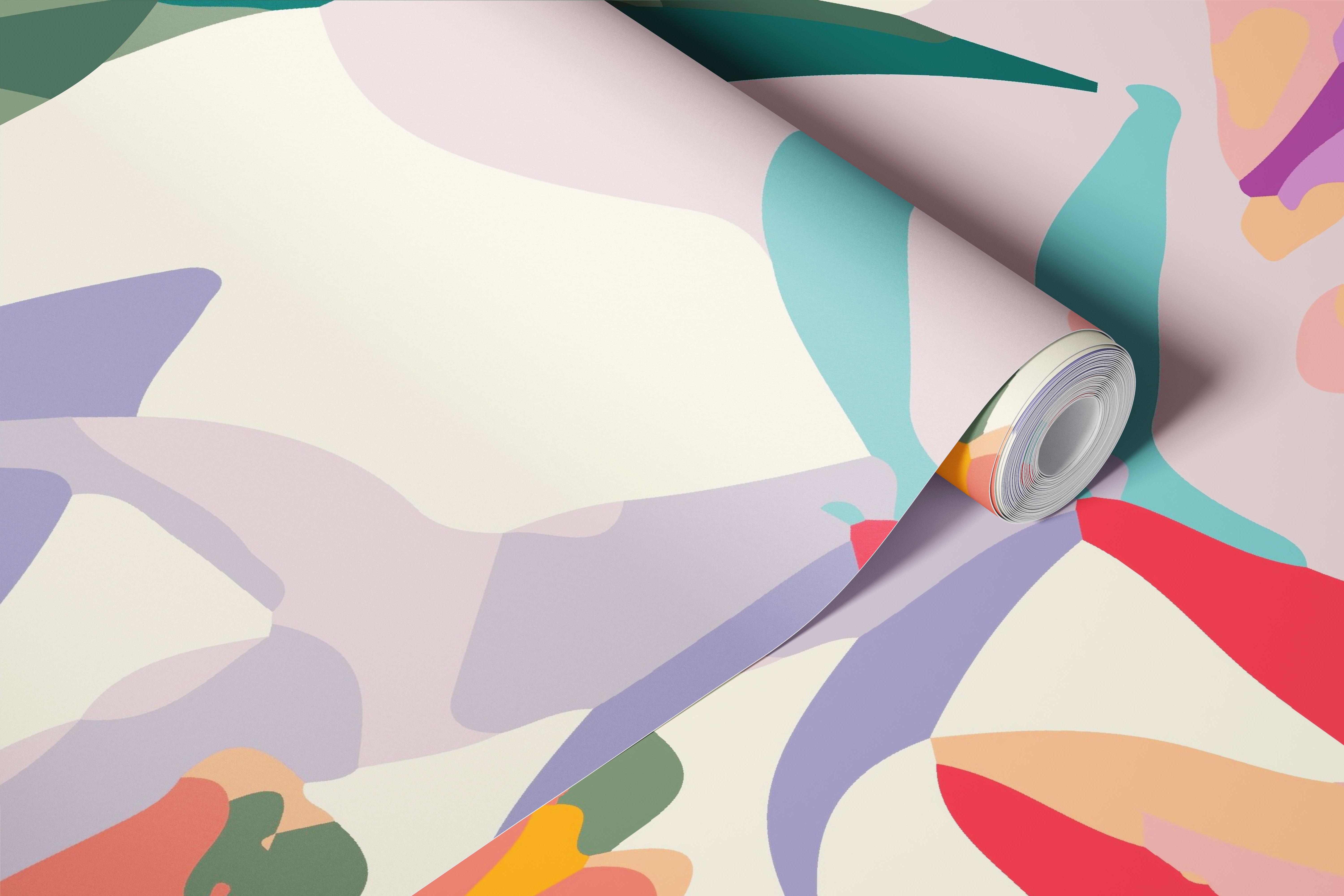 Vibrant Floral Delight i ett rum