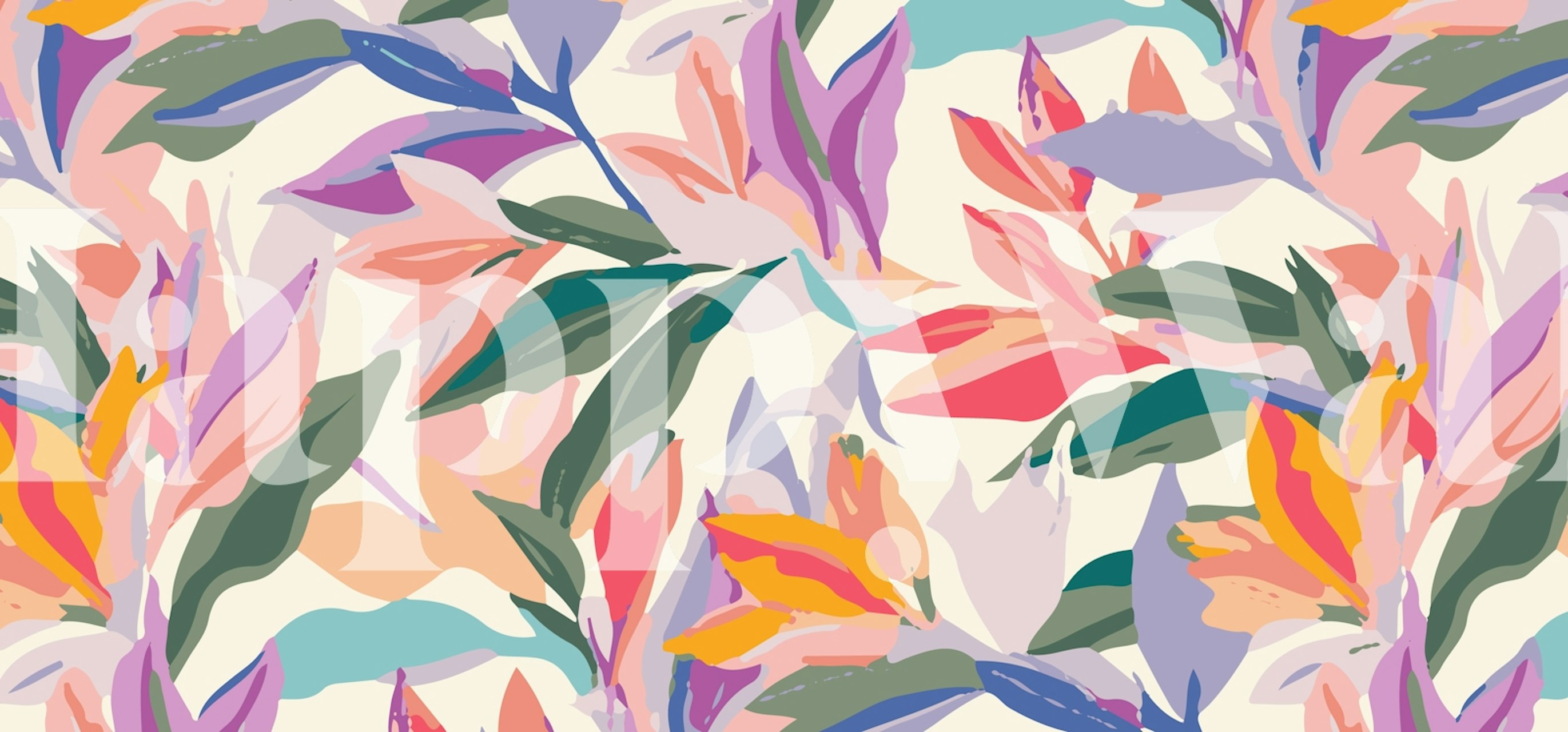 Vibrant Floral Delight σε ένα δωμάτιο