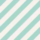 Diagonal Stripe - Aquamarine and White