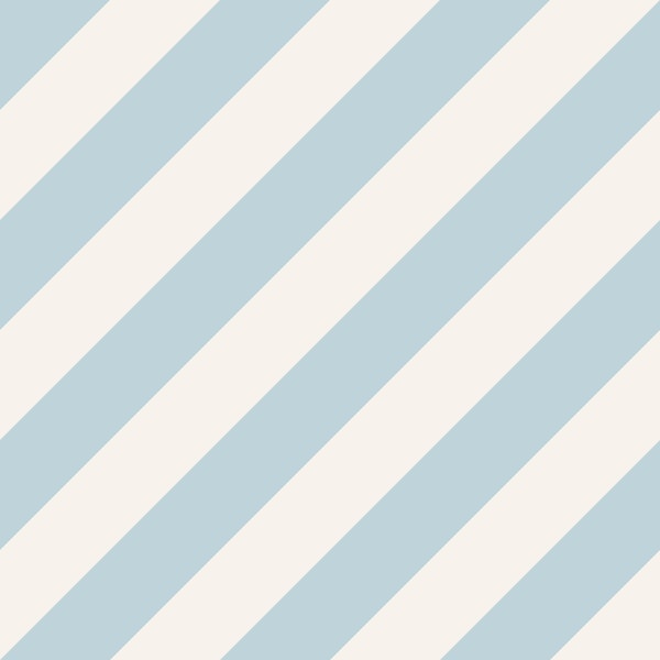 Diagonal Stripes - Soft Grey Blue and White