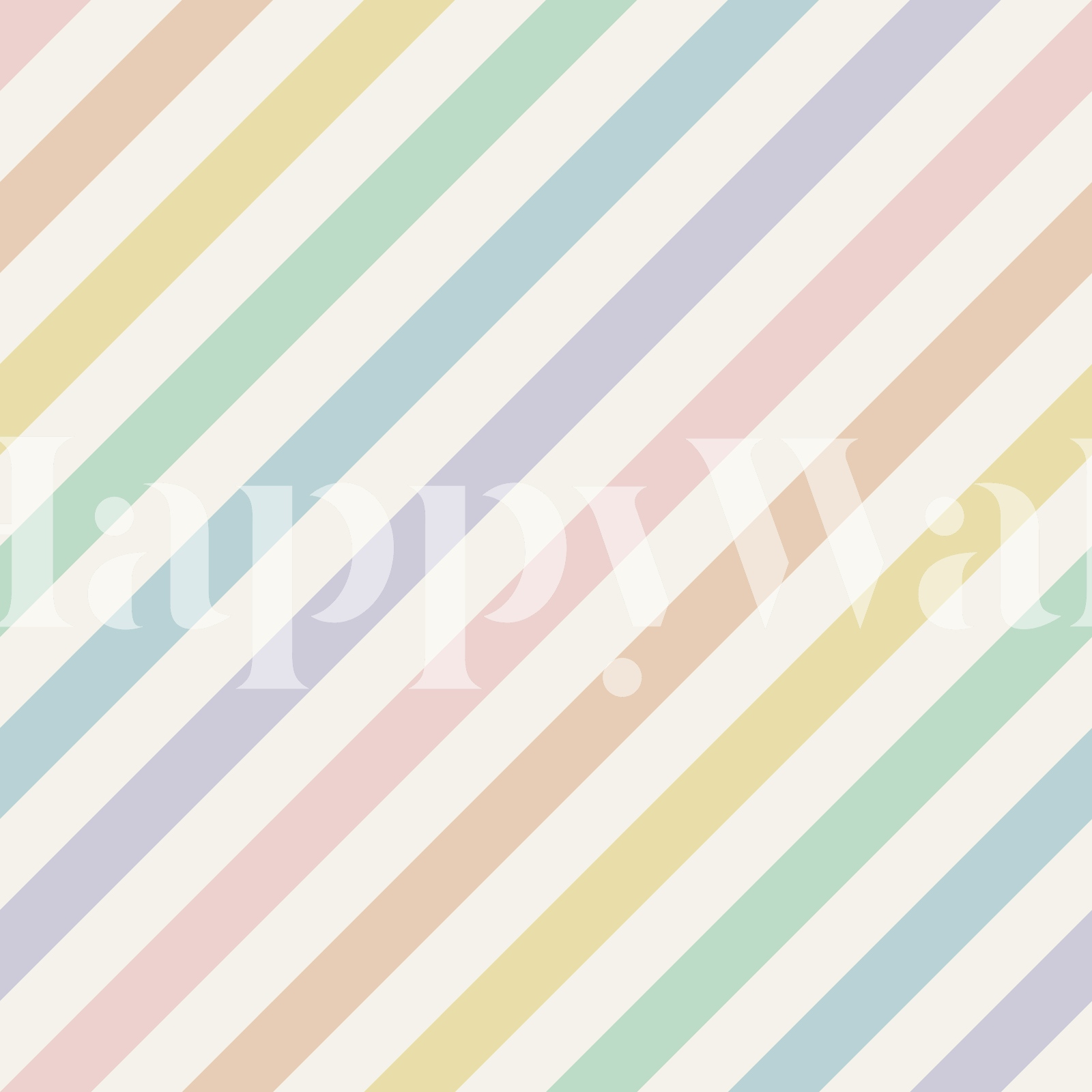 Diagonal Rainbow Stripes - Bright Pastel