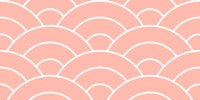 Seigaiha Soft Coral Arches M behang