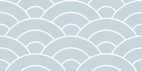 Seigaiha Soft Blue Arches M behang