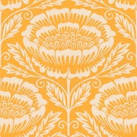 Vintage Damask Sunflower Tapestry Yellow tapete