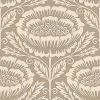 Vintage Damask Sunflower Tapestry Beige Cream tapete