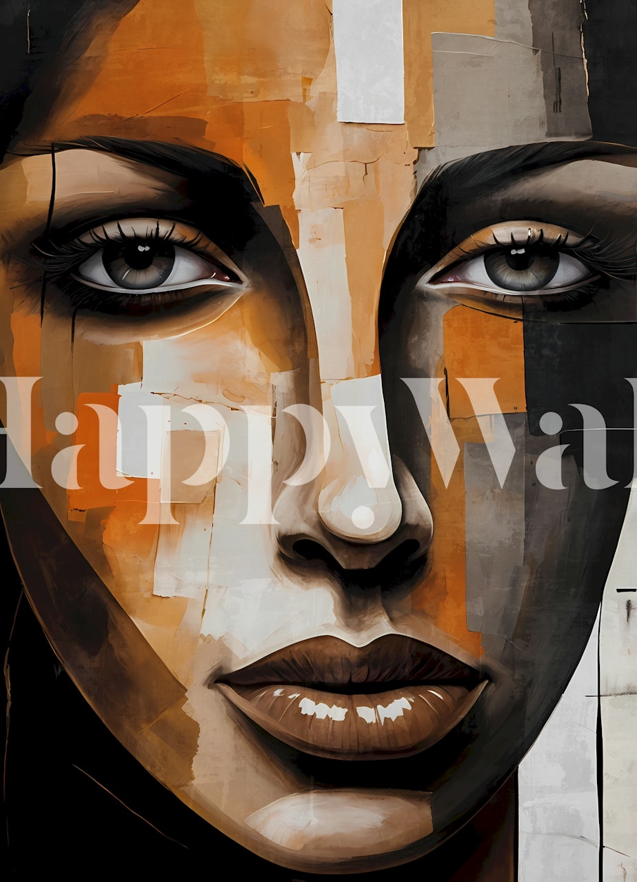 Tapeta Abstract Portrait Fusion u sobi