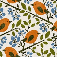 Tanager - red wallpaper