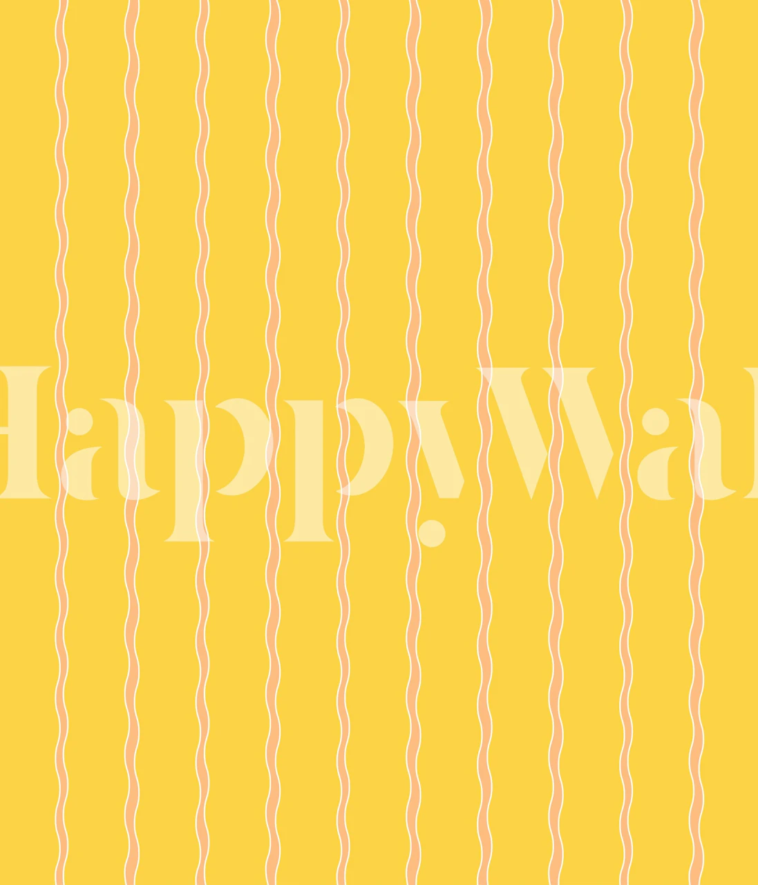 Sunny Line Waves wallpaper in a room