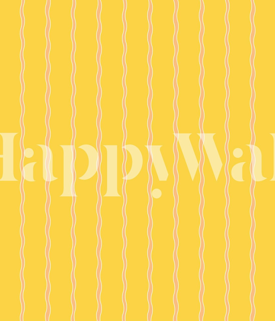 Sunny Line Waves wallpaper in a room