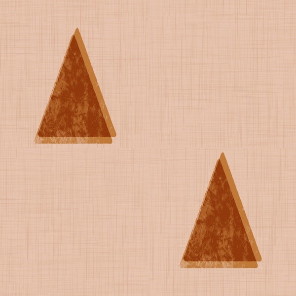 Japandi Triangle Grove Minimal Trees Blush