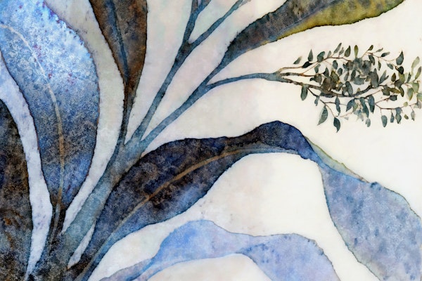 Mystical Blue Leaves