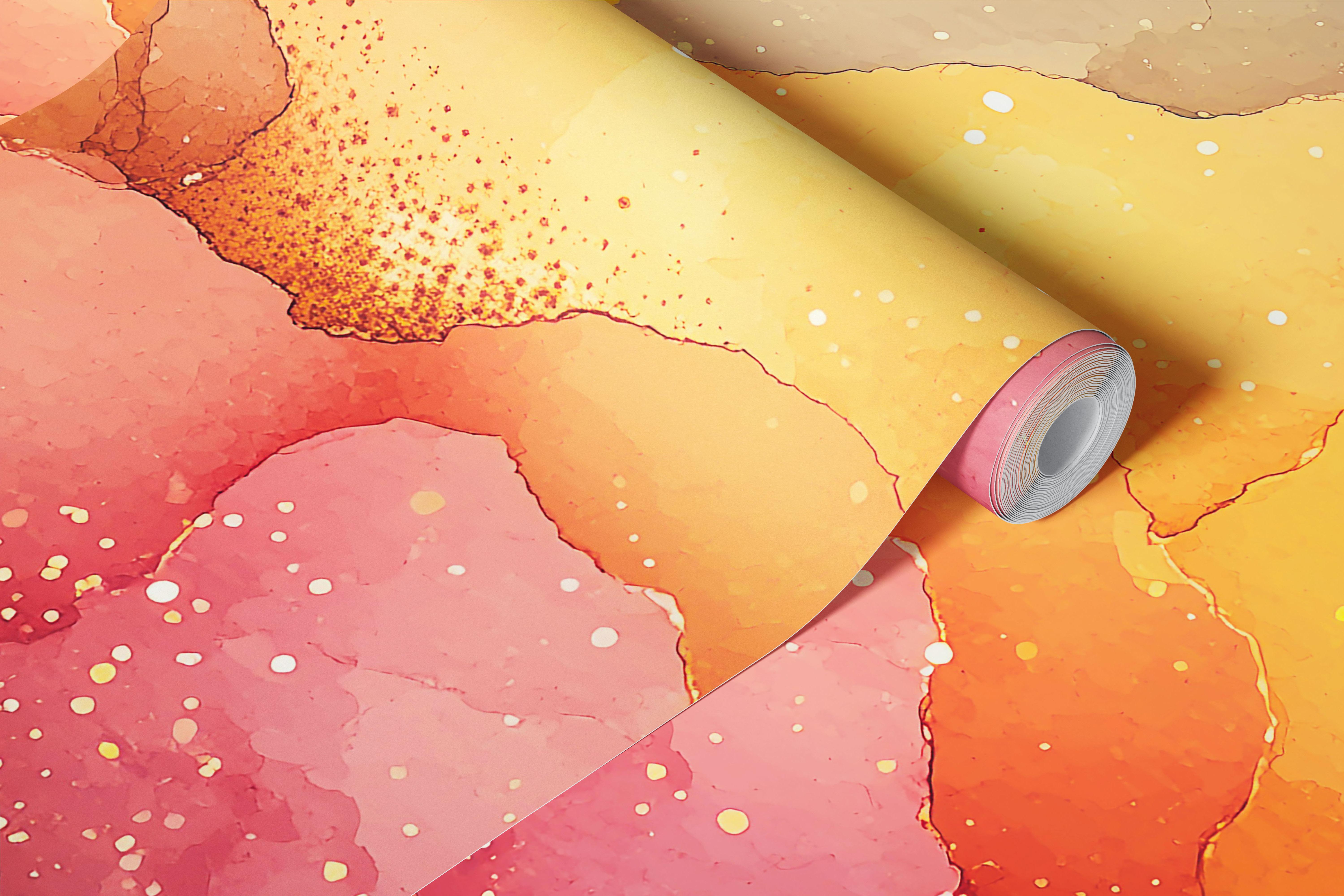 Colorful cloud formations in pink, purple, and orange hues wallpaper