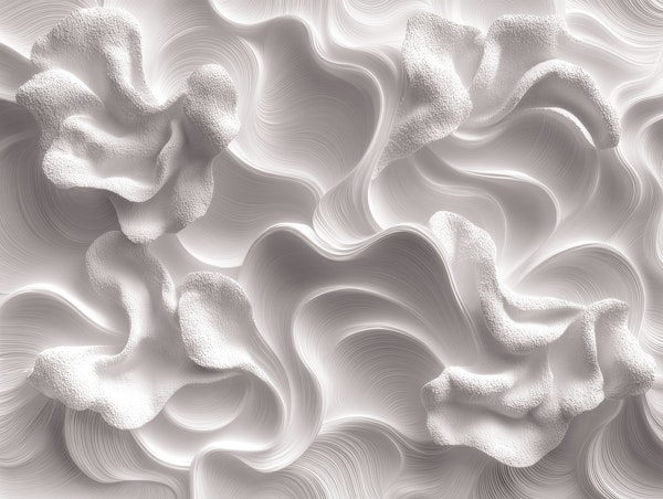 Elegant White Swirls