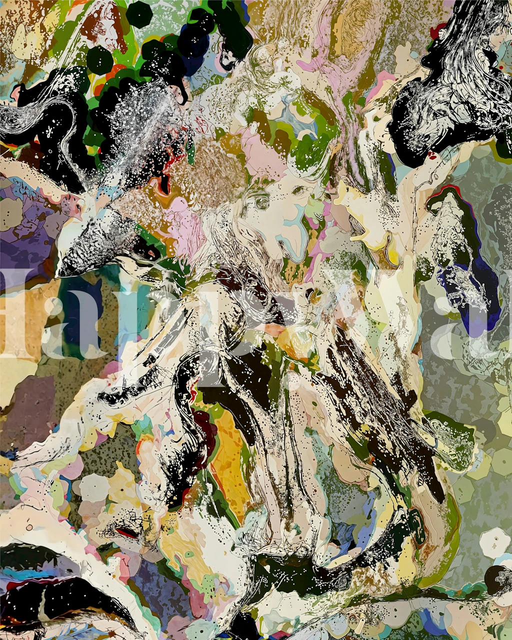 Echoes Beneath the Surface wallpaper in a room