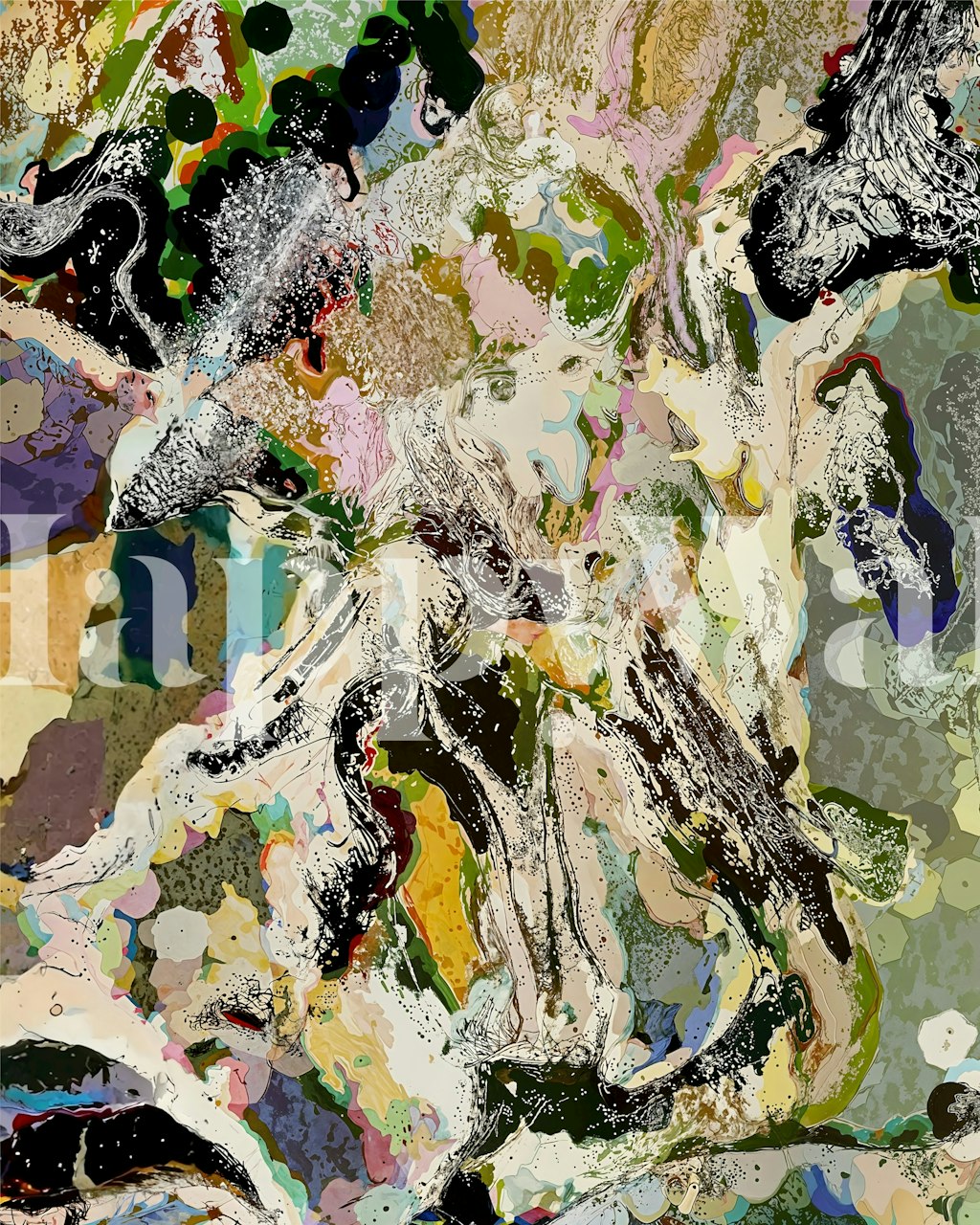 Echoes Beneath the Surface wallpaper in a room