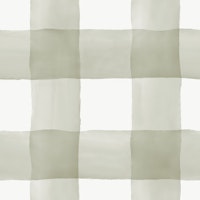 Handpainted Watercolour Gingham - Sage Green tapete