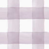 Handpainted Watercolour Gingham - Mauve tapete
