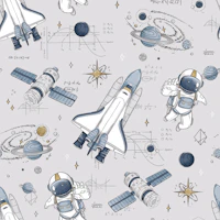 Astronomy Passion - grey papiers peint